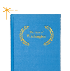 Libro con tapa dura de las leyes del estado de Washington        